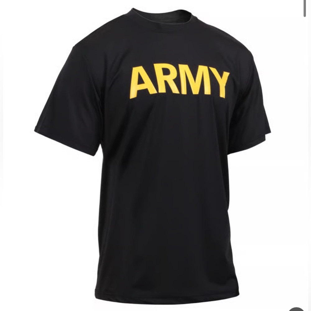 Black Army PT T-Shirt Short Sleeve